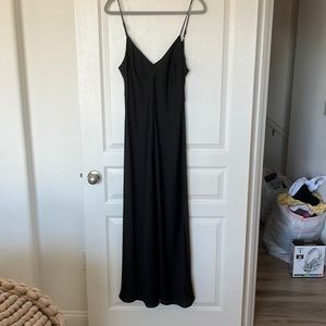 Intimately Free People Cowl-Back Satin Dress, Sz L